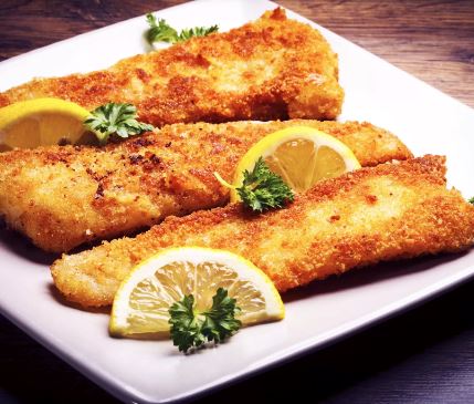 Filetes de trucha apanados