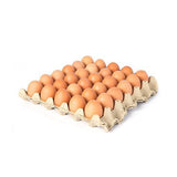 Packaging de 30 huevos de campo.
